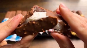 ASMR CANDY ICE CREAM BARS (SNICKERS, MARS, BOUNTY, TWIX) CHOCOLATE PARTY 리얼사운드 먹방 Eating Sounds