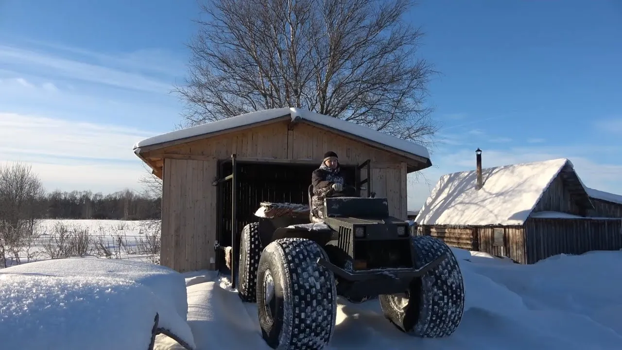 Продолжаем делать гараж, зашиваем ворота смотреть онлайн