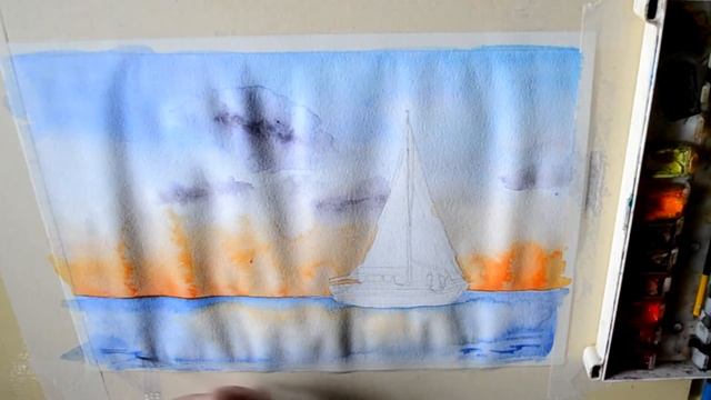 Парусник. Море. Как добавлять людей в пейзаж смотреть онлайн