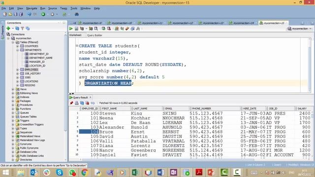 Простое создание таблиц CREATE TABLE / SQL для начинающих с нуля до сертификата Oracle смотреть онлайн
