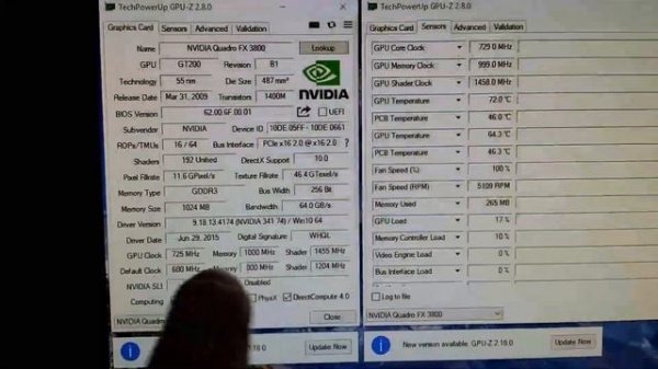 Nvidia Quadro FX 3800 running World Of Tanks Benchmark @ Medium @ 1920x1080