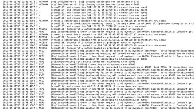 Databases: MongoDB replica set outage "due to bad connection status" смотреть онлайн