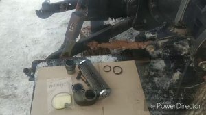 Замена масла в трансмиссии трактора Case.