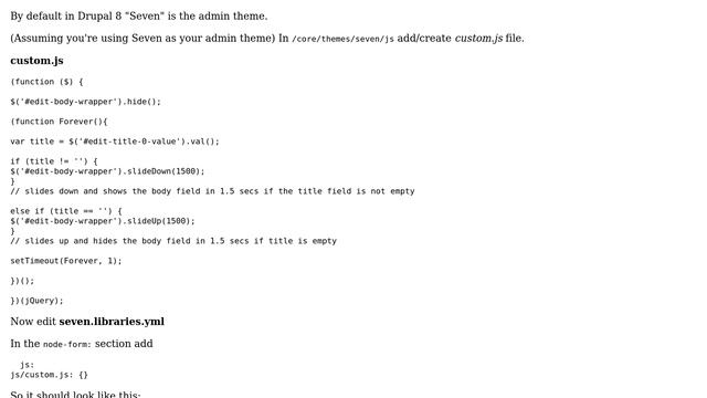 Drupal: How can I conditionally show a field in the node/add page? смотреть онлайн