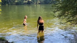 первое купание в озере.открыла купательный сезон в конце лета🌀☀️#влог