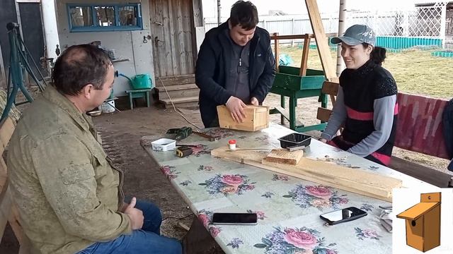 Первый скворечник от друзей 2023г/Хуторок у Реки/Life in the village смотреть онлайн