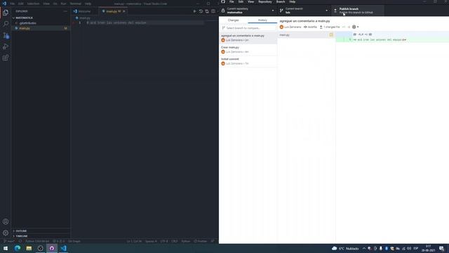 Crear branch/rama a partir de un commit con Github Desktop смотреть онлайн