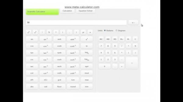 Online Scientific Calculator -Using Meta Calculator!