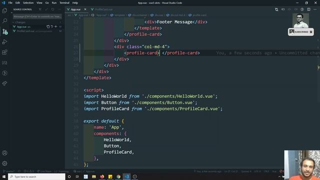 39. Fallback Content in Slots. Use of $slots variable and Named Slots Shorthand in Vue js | Vue 3 смотреть онлайн