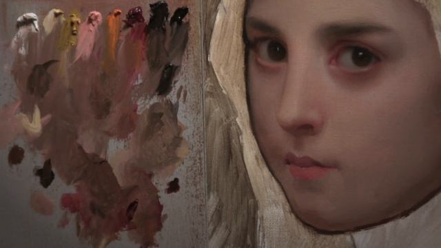 TIME-LAPSE Portrait Painting In Oil Paint. Mastercopy Of Bouguereau