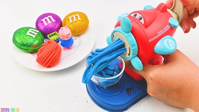 Satisfying Video | How To Make Noodles with Machine Super Wing vs M&M Candy Chocolate ASMR | Zon Zo смотреть онлайн