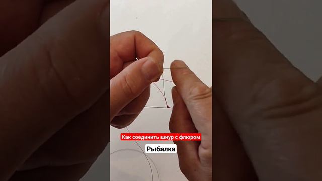 Соединить плетенку с флюриком #рыбалка #форель #спиннинг #судак #рыбалкапросто #юрийсуббота