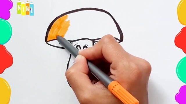 Вчимося малювати Гриби / Малювання для дітей / Learning to draw Mushrooms for Kids смотреть онлайн