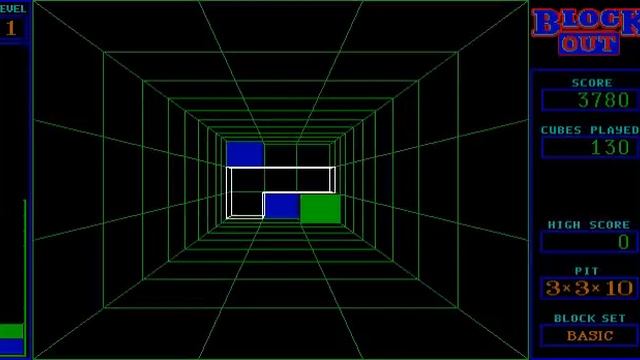DOS Game: Blockout смотреть онлайн
