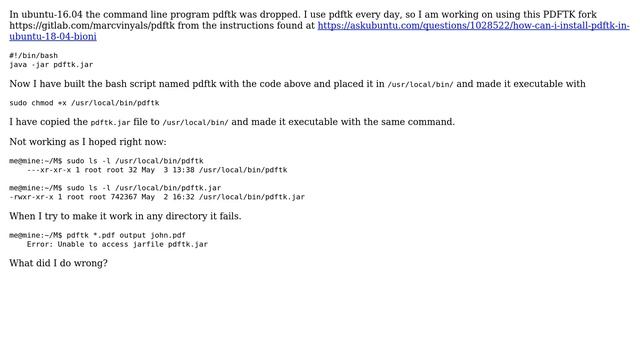pkftk.jar executable with bash script pdftk current directory смотреть онлайн