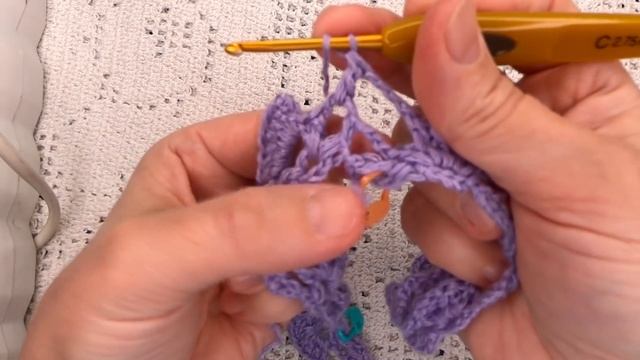 ПОНЧО , Манишка " Сирень" Вязание КРЮЧКОМ , рельефными столбиками , crochet poncho ( В № 312) смотреть онлайн