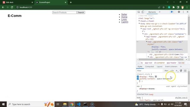 Angular project tutorial #3 Header | Navbar for E-commerce Project смотреть онлайн