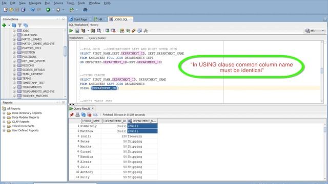 Using Clause || SQL (26) смотреть онлайн