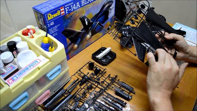 Стендовое моделирование. Обзор модели F-14 BLACK TOMCAT Revell 148