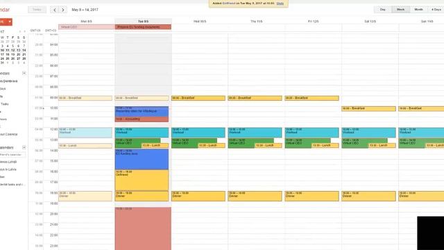 How to plan week RPM Google calendar color method смотреть онлайн