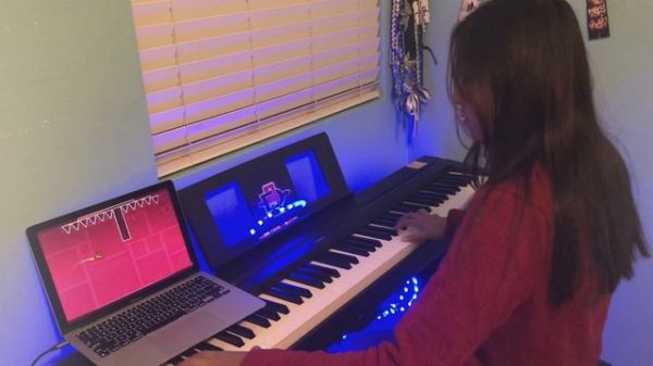 Stereo Madness - Geometry Dash (Piano Cover + ALL 3 Coins)