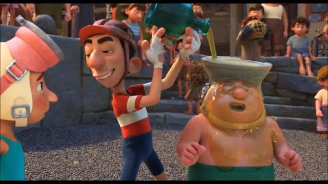 LUCA (2021) - Il Signor Vespa (Ercole Visconti) Con Guido E Ciccio