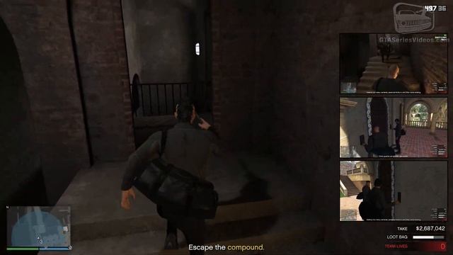GTA Online: The Cayo Perico Heist Finale in Hard Mode - Elite Challenge [4 Players] смотреть онлайн