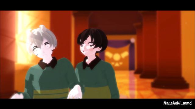Cat kitty cat kitty cat cat /MMD x Undertale/ Chara||Asriel смотреть онлайн