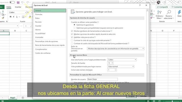 Cómo PERSONALIZAR TEMA Y FONDO OFFICE Desde EXCEL