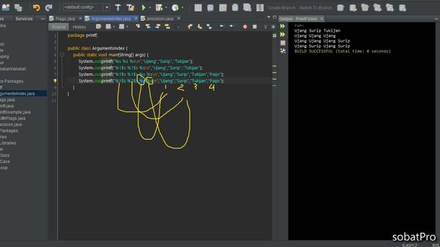 Tutorial Belajar Bahasa Java Buat Pemula - 51 [arguments index] printf (on Going) смотреть онлайн