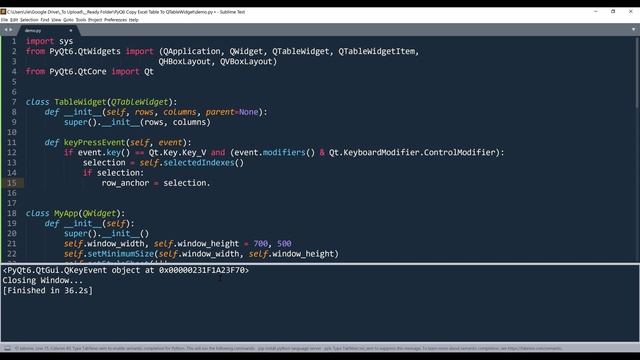 Copy Excel Tables To QTableWidget | PyQt6 Tutorial (Source Code In Description) смотреть онлайн
