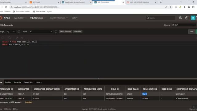 Oracle APEX API : APEX_ACL- HAS_USER_ROLE Function смотреть онлайн