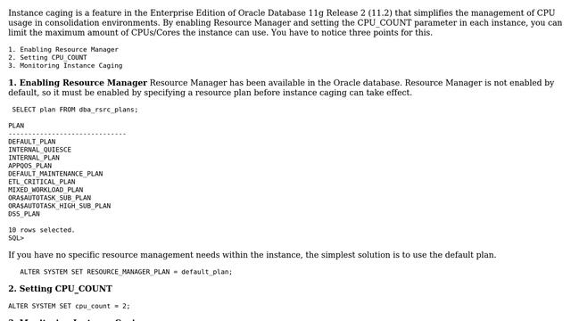 Databases: How to Manage CPU Usage in Oracle Database 11g using Instance Caging? смотреть онлайн
