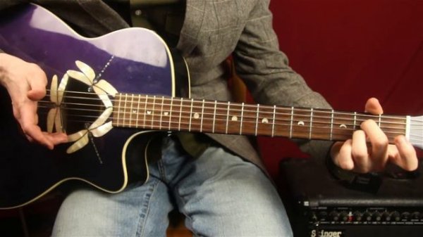 Основы Фингерпикинга 3 - Блюз в стиле Фингерпикинг - Уроки Игры на Гитаре Первый Лад