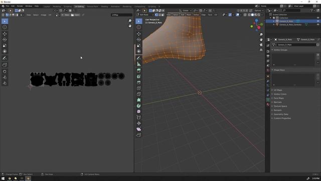 Create UVs for Geografts - Daz Studio 4.12 & Blender 2.90 Tutorial смотреть онлайн