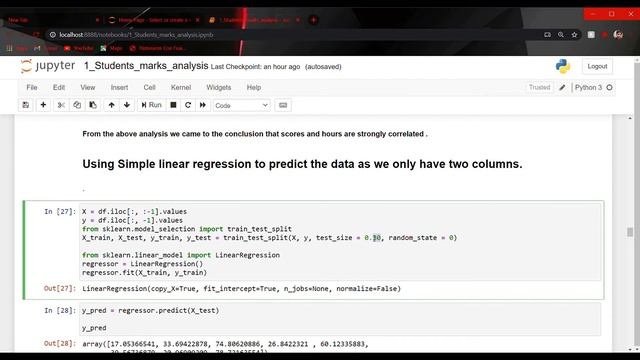 Student Grade Prediction using Simple Linear Regression using Machine Learning and Python смотреть онлайн