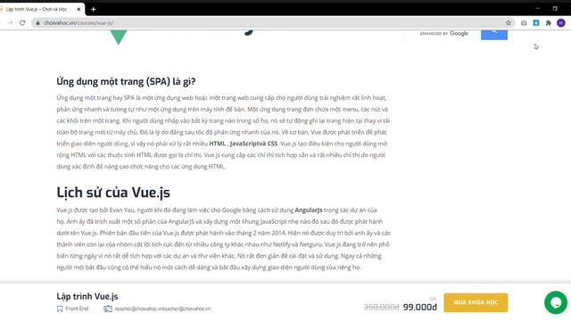 Khóa học lập trình Vue.js смотреть онлайн