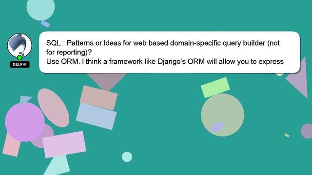 SQL : Patterns or Ideas for web based domain-specific query builder (not for reporting)? смотреть онлайн