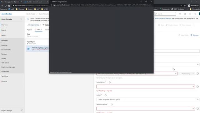 Mini curso ARM Docker Azure Devops - 5 - ARM Deploy to Azure смотреть онлайн