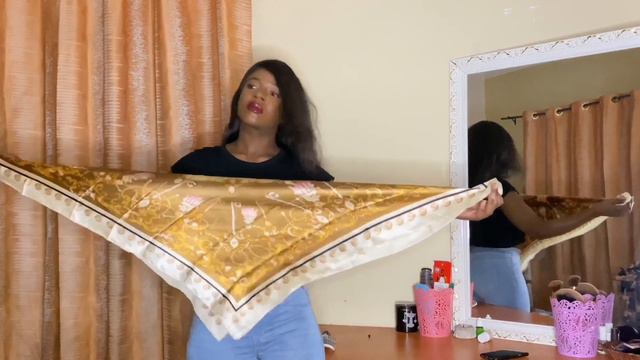 8 WAYS TO STYLE A SILK SCARF | Tops + Hairstyles + Accessories | DIY смотреть онлайн
