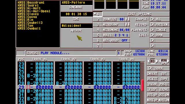 Drum Session #8: The Korg KR-55 - Done with Korg KR-55 samples on Amiga Protracker смотреть онлайн