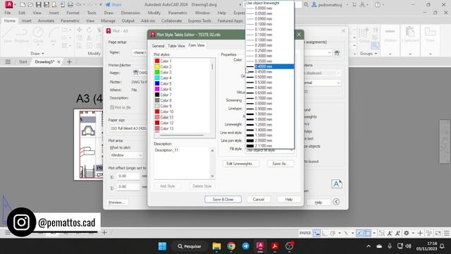 Como Configurar ESPESSURAS DE LINHAS no AutoCAD смотреть онлайн