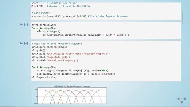 Multirate Signal Processing: 13 MDCT - 03 Python Example: MDCT Filters смотреть онлайн