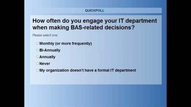 Facility Executive Webinar: Five Benefits You’re Missing If Your BAS Is Out Of Date смотреть онлайн