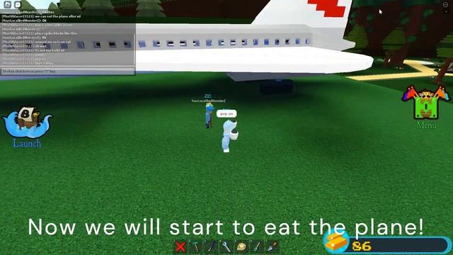 My friend's concorde showcase, then eating it babft ROBLOX смотреть онлайн