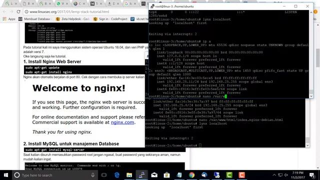 Setting Load Balancing Webserver menggunakan NGINX part 2 смотреть онлайн