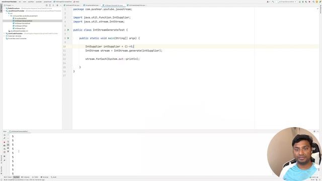 IntStream Generate() method. смотреть онлайн