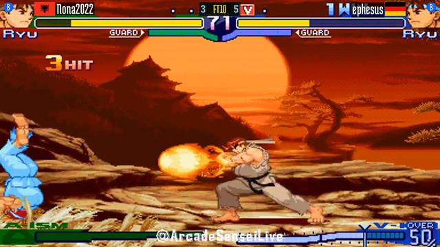 FT10 @sfa3: Nona2022 (AL) vs ephesus (DE) [Street Fighter Alpha 3 Fightcade] Apr 3 смотреть онлайн
