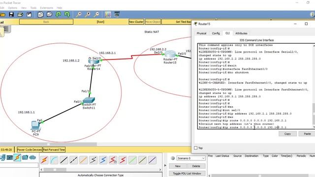 Static NAT configuration in cisco packet tracer смотреть онлайн