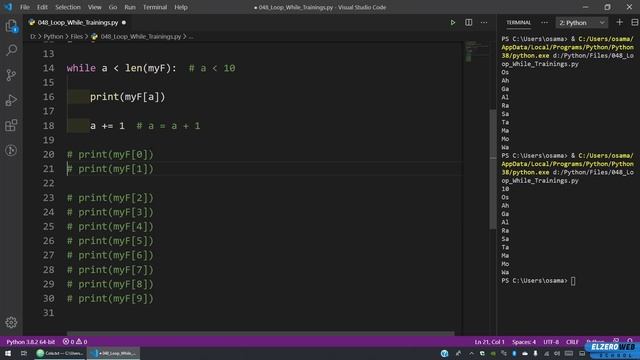Learn Python in Arabic #048 - Loop - While Training's смотреть онлайн